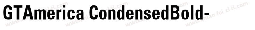 GTAmerica CondensedBold字体转换